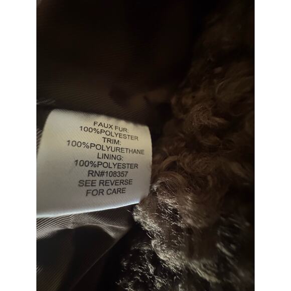 Design History New York Palmer Teddy Women's XS Jacket Coat Faux Fur Buckle Soft - Picture 16 of 16